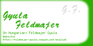 gyula feldmajer business card